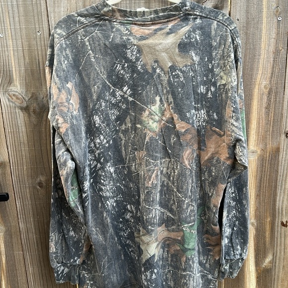 Vintage Jerzees Camouflage Long Sleeve Shirt size Large - Picture 3 of 5